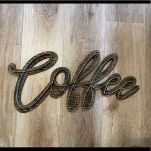 Hanging “Coffee” Sign